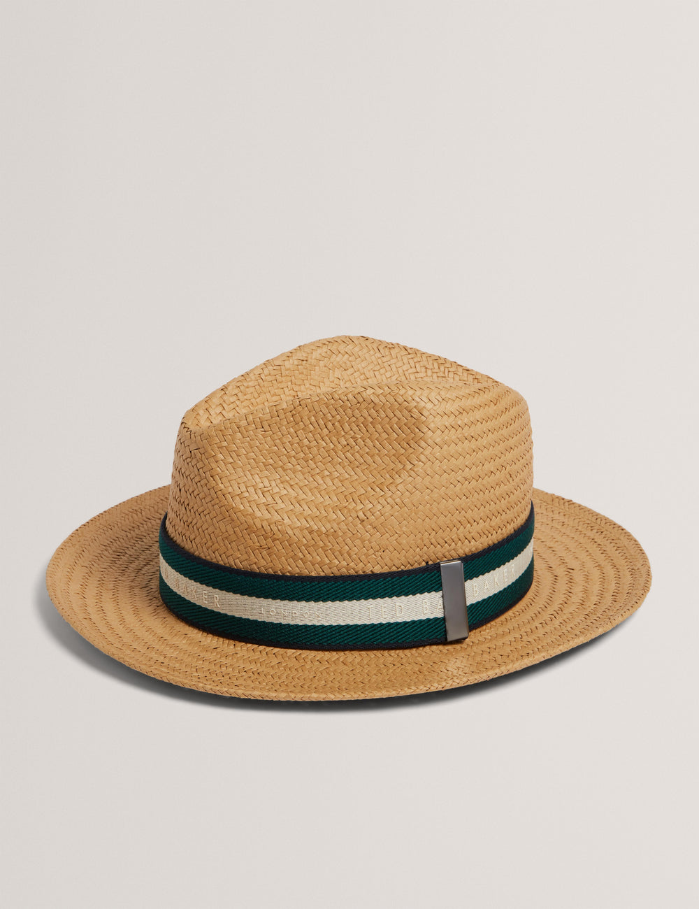 Men ADRIENS - Straw Panama Webbing Detail Hat - Ted Baker