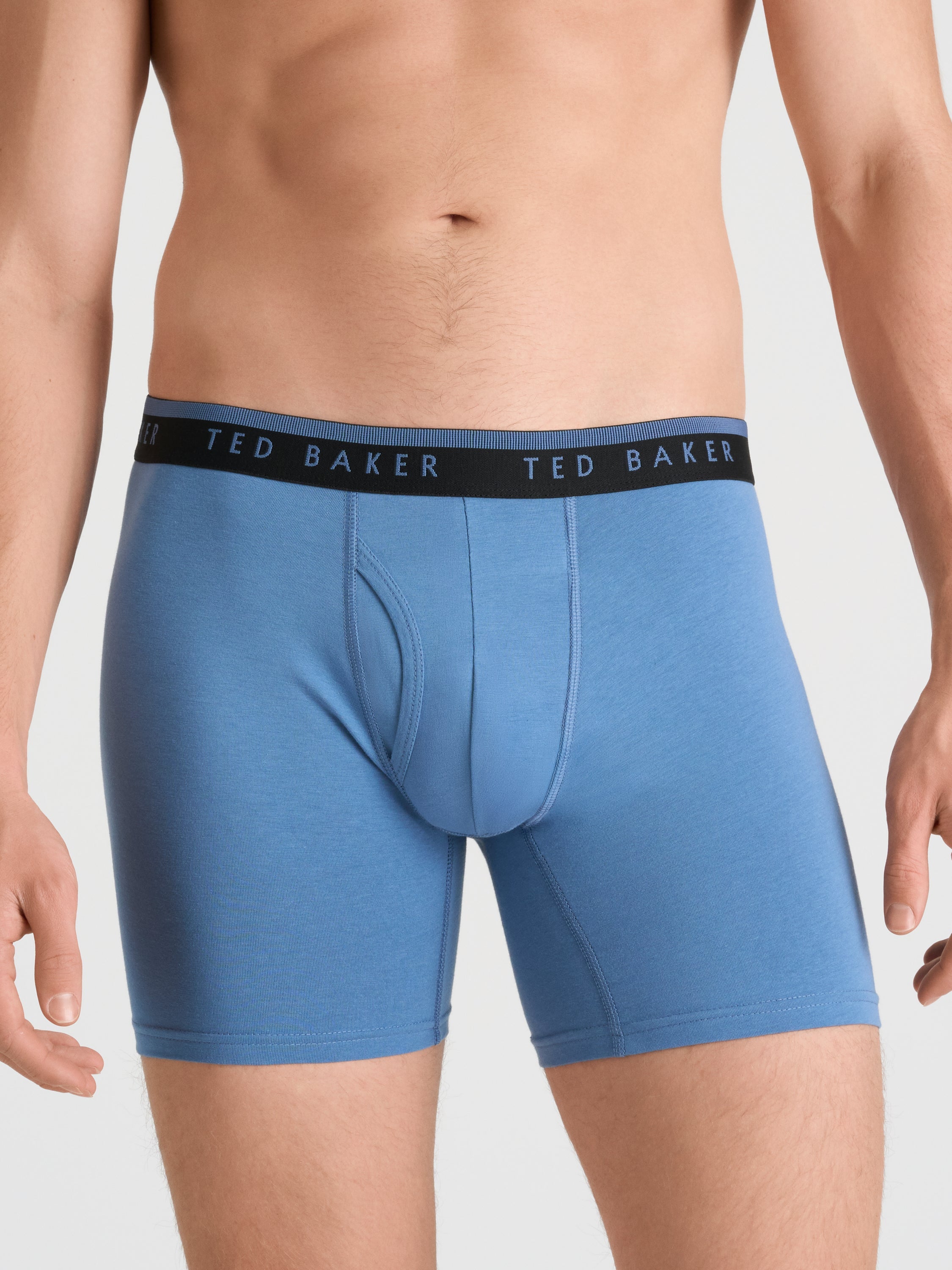 Men 4 Pack Cotton Stretch Boxer Briefs - Ted Baker