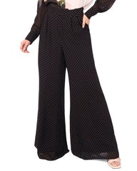 Sale|Women WIDE LEG TUCK PANT - Black - Ted Baker