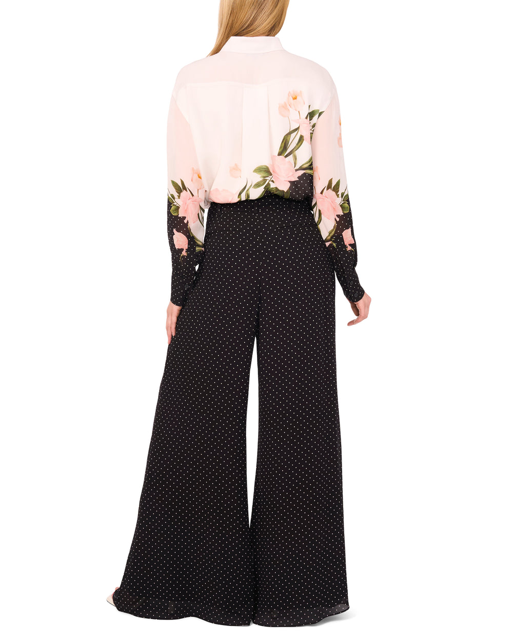 Sale|Women WIDE LEG TUCK PANT - Black - Ted Baker