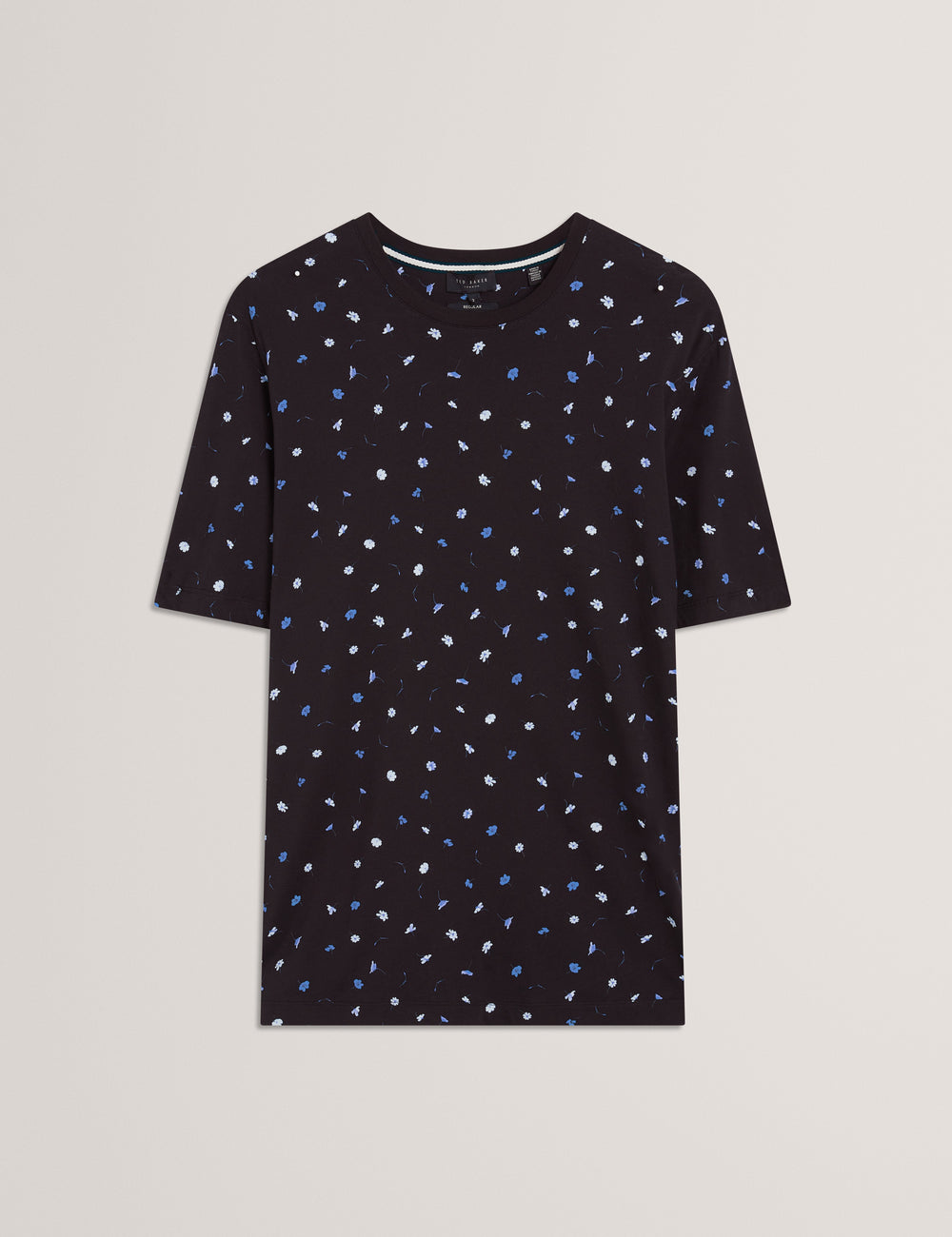 Sale|Men BURTUN - Scattered Floral Print Crew Neck T-Shirt - Ted Baker
