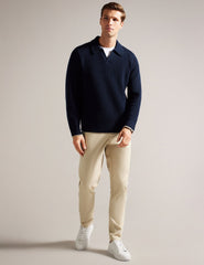 Sale|Men HAYBRN - Regular Fit Woven Texture Chinos - Ted Baker