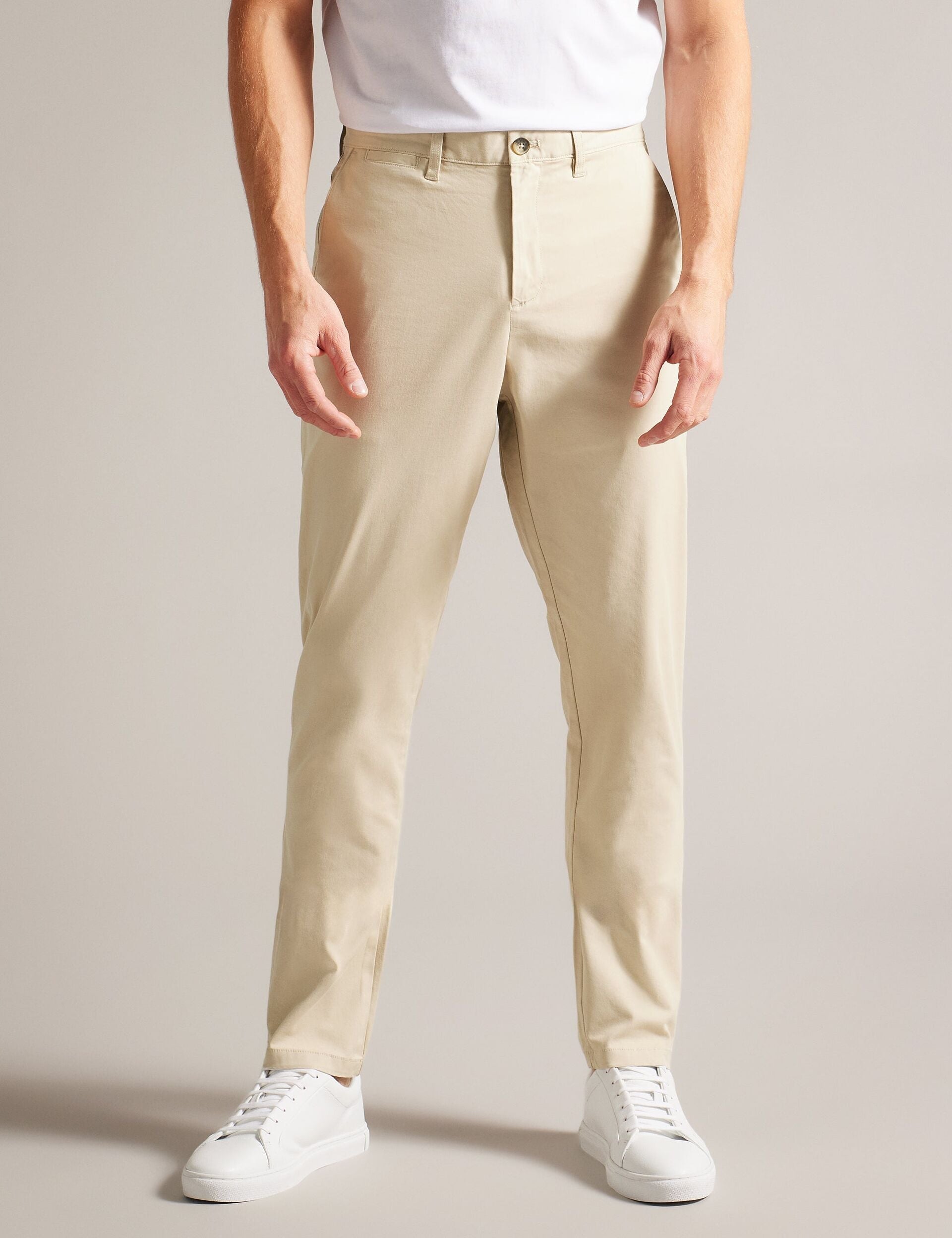 Sale|Men HAYBRN - Regular Fit Woven Texture Chinos - Ted Baker