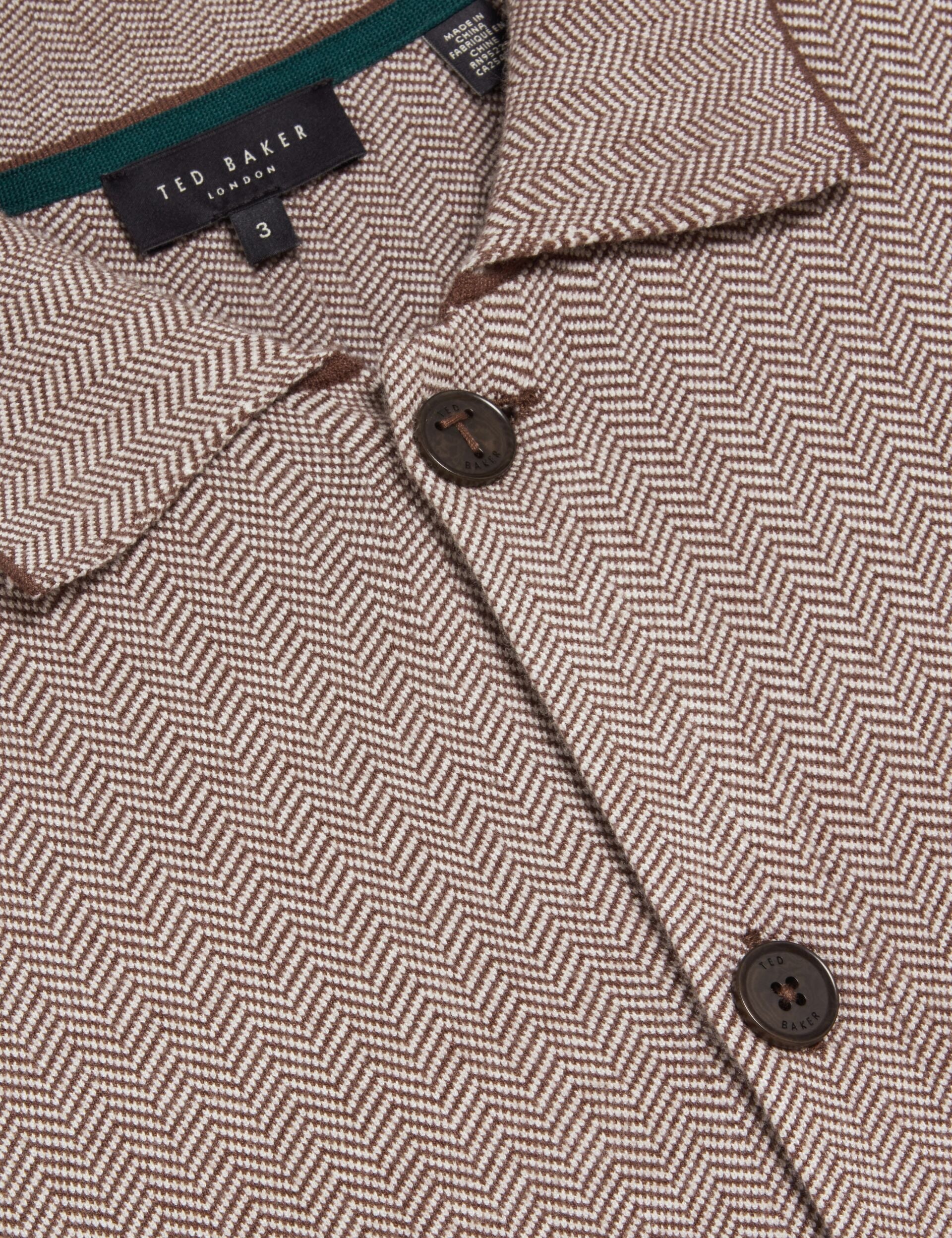 Sale|Men THIMON - Herringbone Knit Button-Up Jacket - Ted Baker