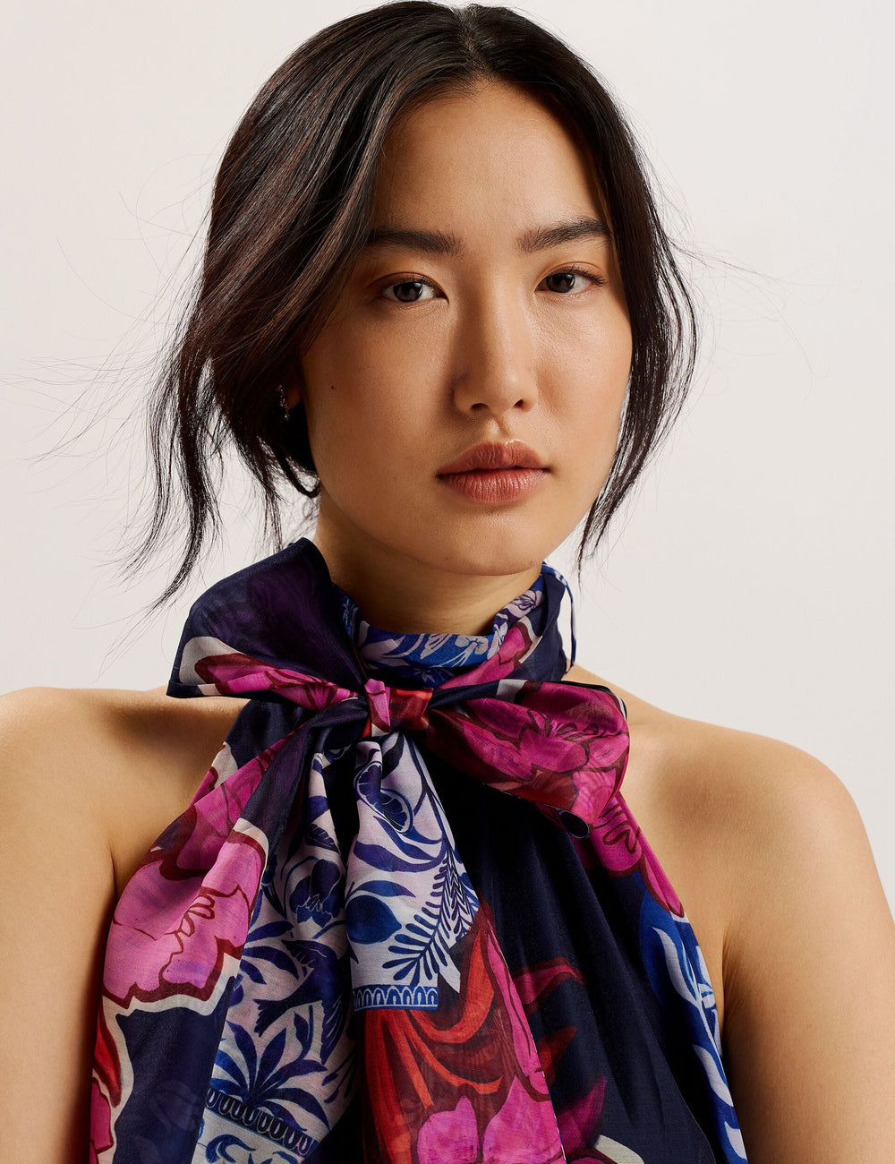 Women KINOSEI - Printed Organza Maxi Dress - Ted Baker