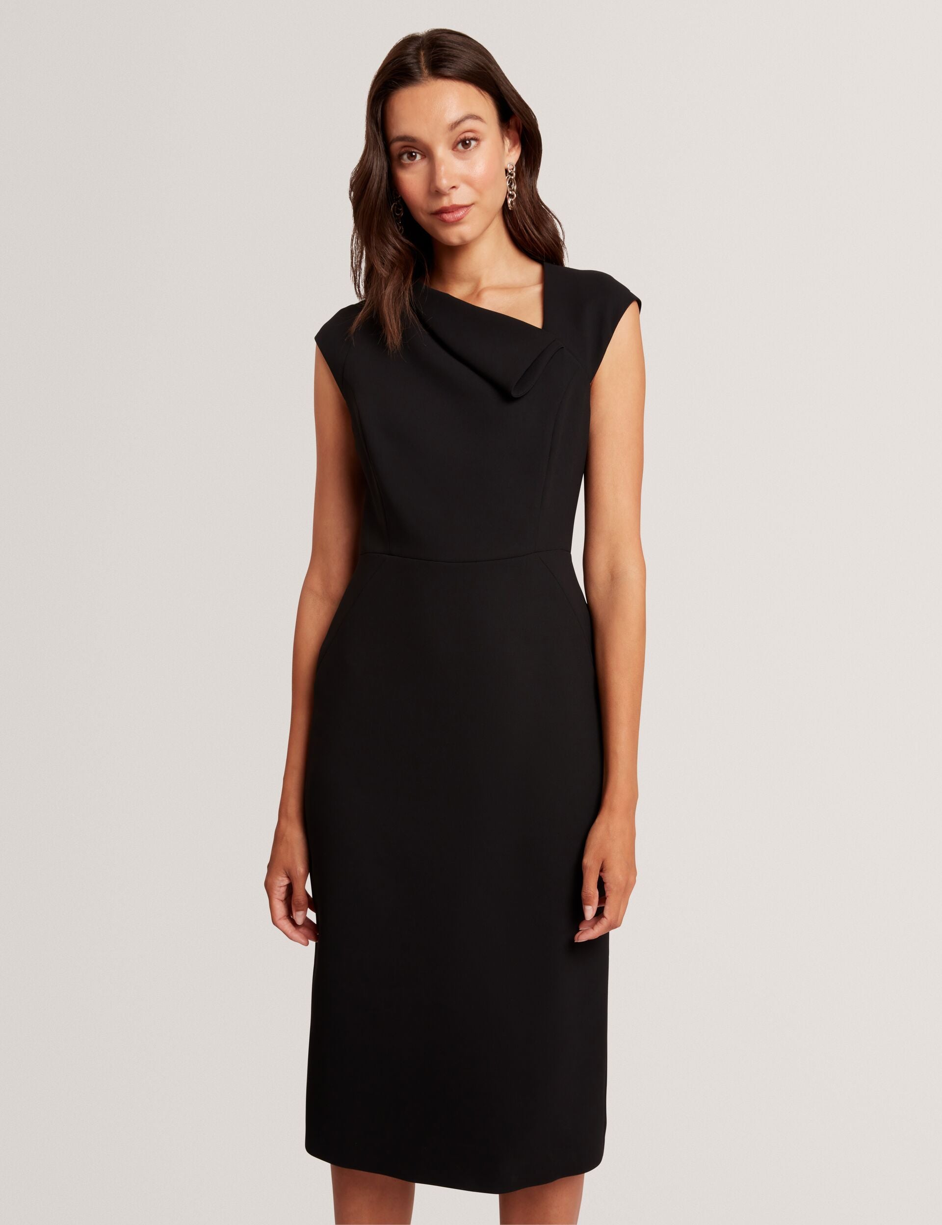 Women BAYREE - Folded Neckline Pencil Midi Dress - Ted Baker