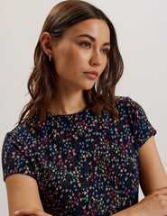Women REMANAA - Heart Printed Fitted Tee - Ted Baker