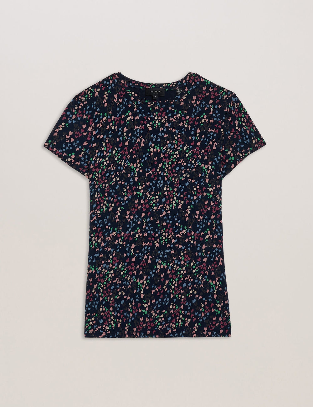 Women REMANAA - Heart Printed Fitted Tee - Ted Baker