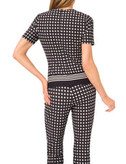 Women MIDGE Geometric Short Sleeve Knit Top - Ted Baker
