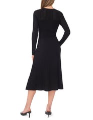 Women|Sale NOIRALYN – Metallic Maxi Dress with Variegated Rib Pointelle - Ted Baker