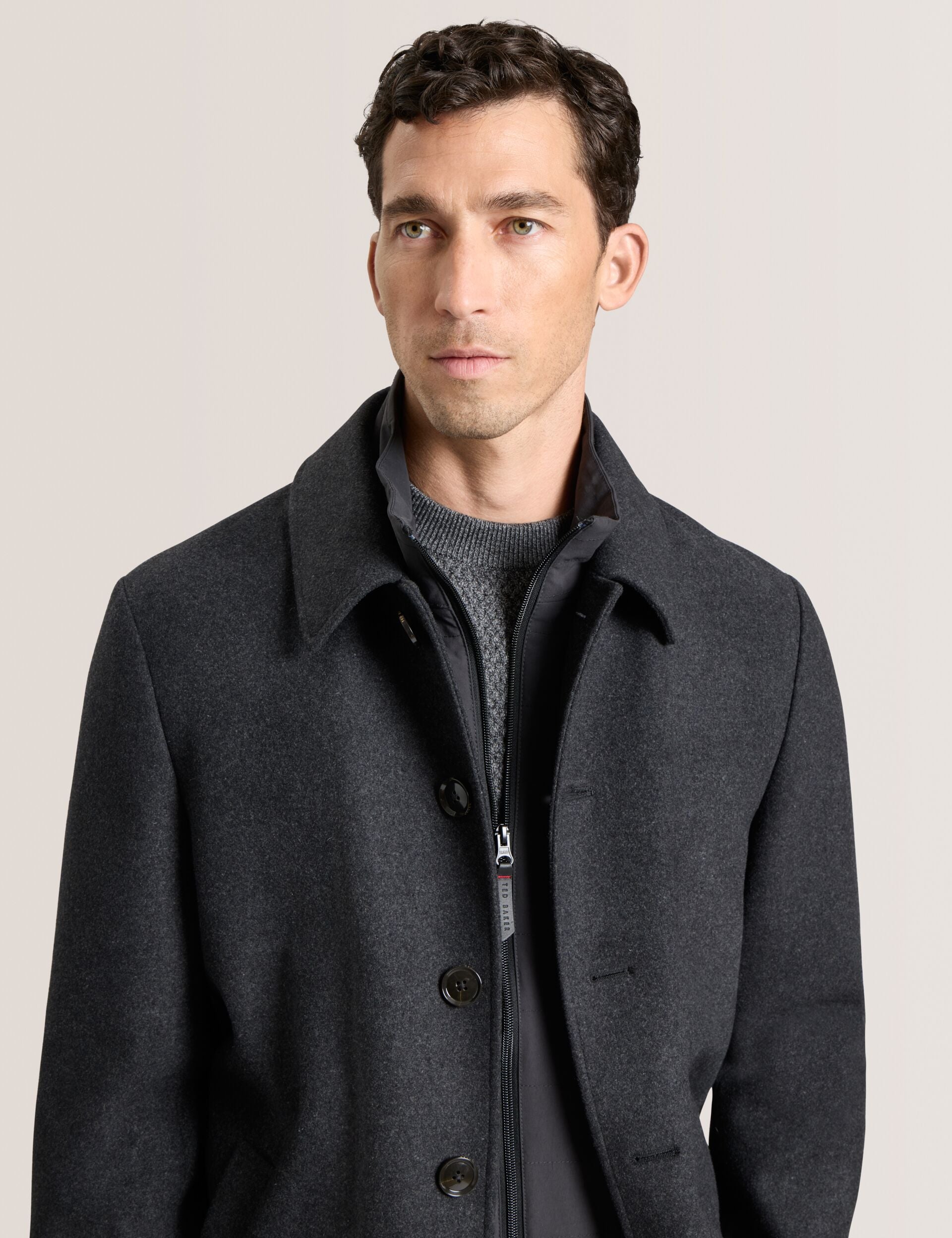 Men|Sale WIMBLEDON - Overcoat with Bib - Ted Baker