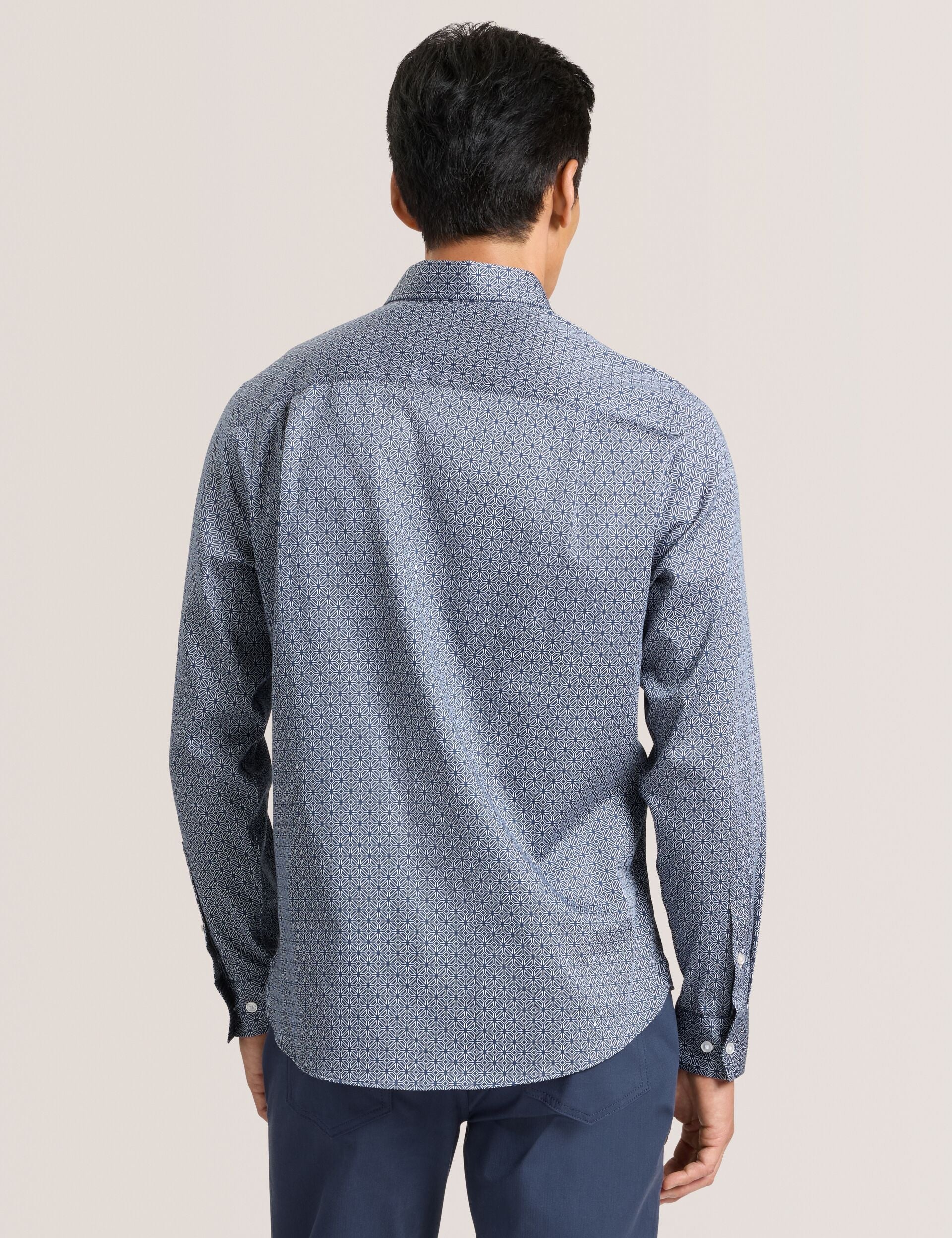 Men SOREN-CLAROT - Long Sleeve Clarot Print Shirt - Ted Baker