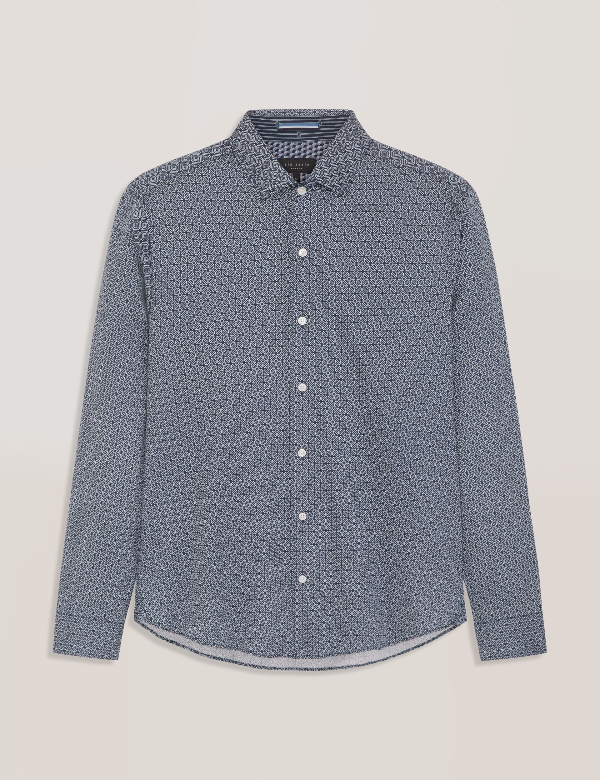 Men SOREN-CLAROT - Long Sleeve Clarot Print Shirt - Ted Baker