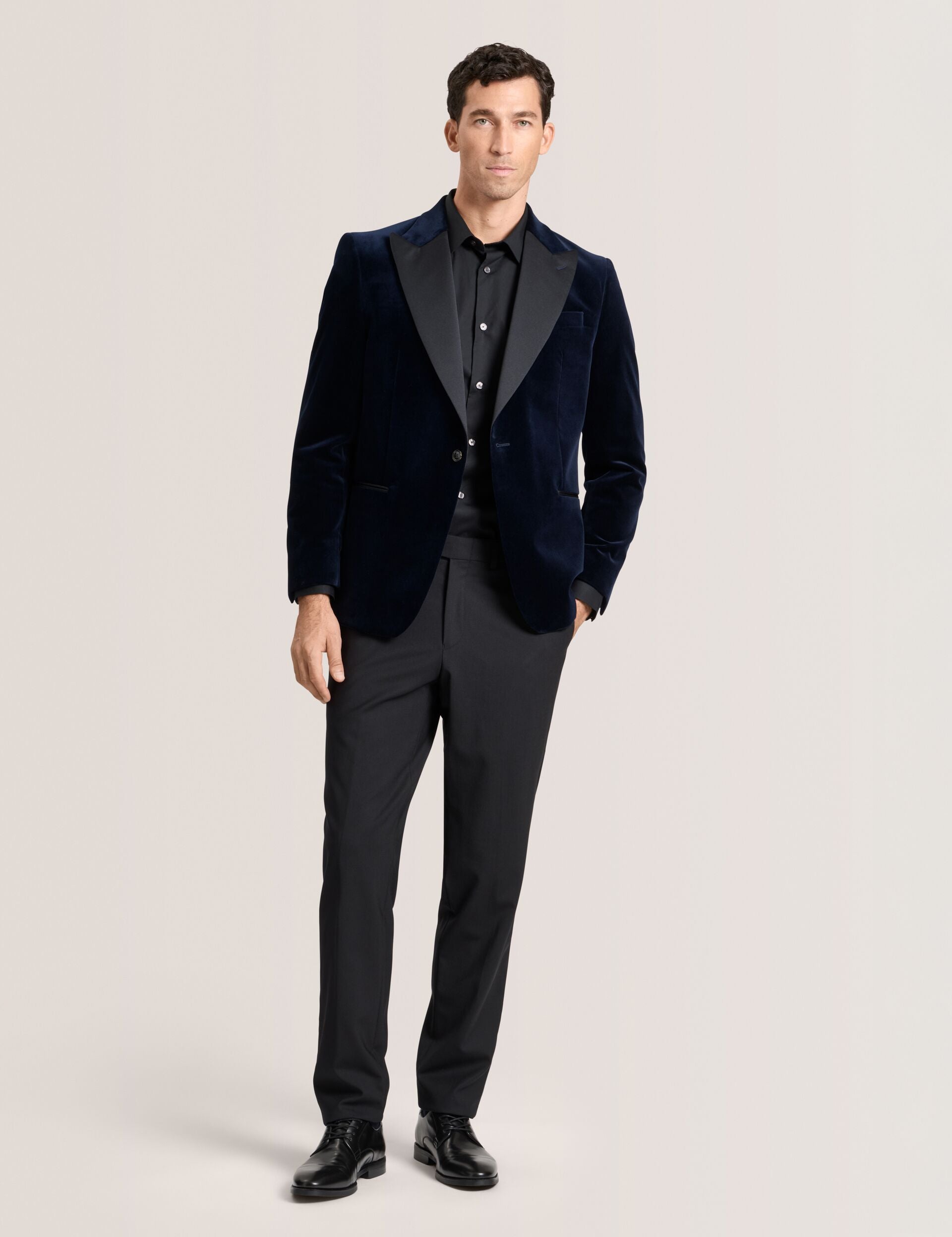 Men WEBSTER Velvet Single Breasted Tuxedo Jacket - Ted Baker