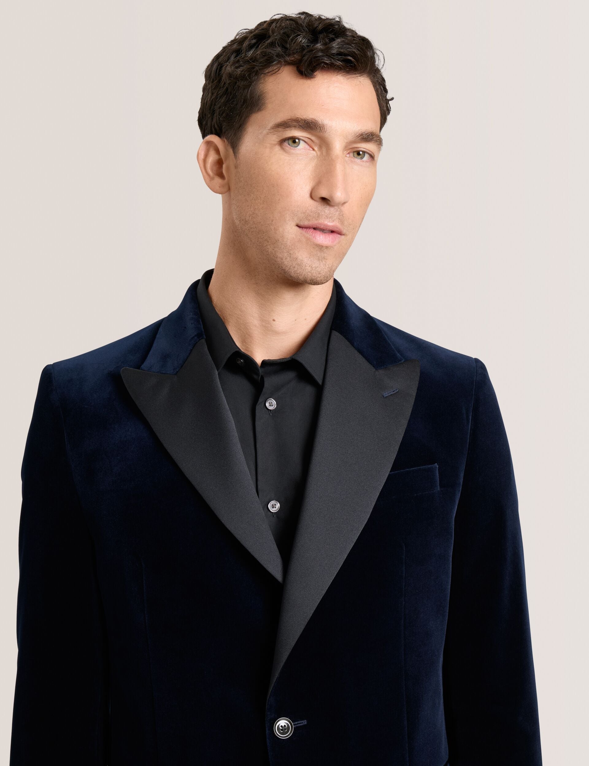 Men WEBSTER Velvet Single Breasted Tuxedo Jacket - Ted Baker