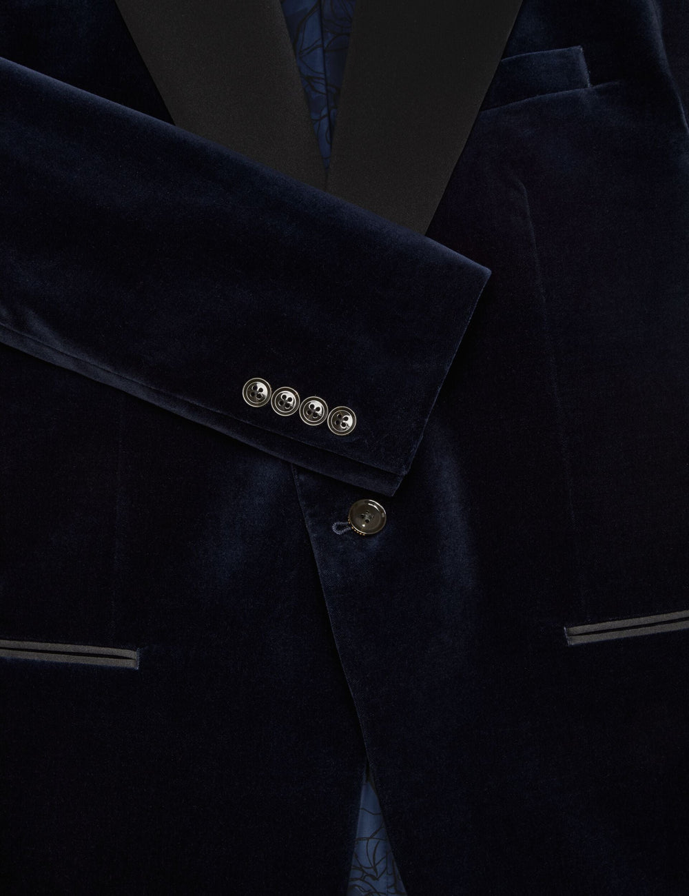 Men WEBSTER Velvet Single Breasted Tuxedo Jacket - Ted Baker
