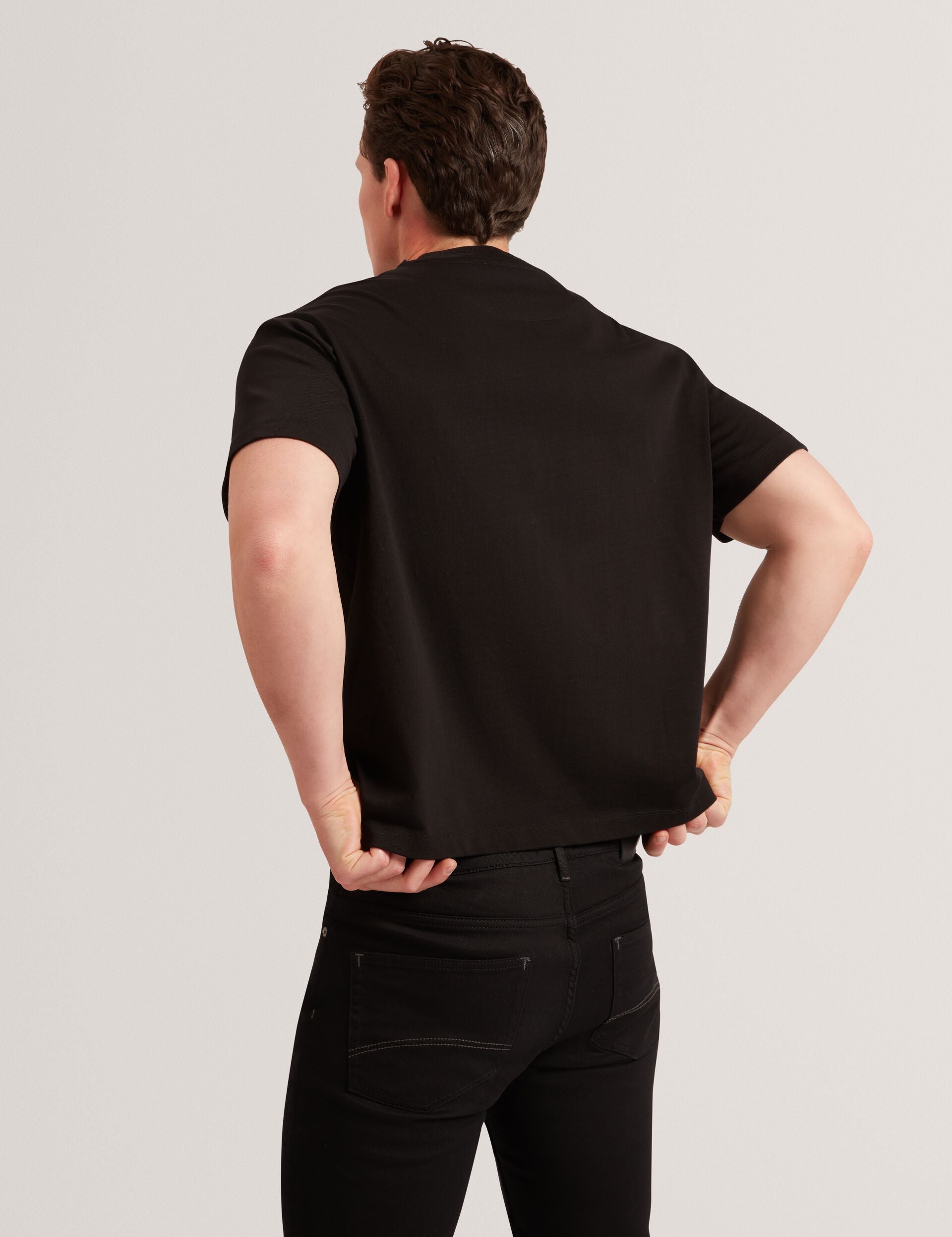 Men LUCKA - TB Branded Heavy Weight T-Shirt - Ted Baker