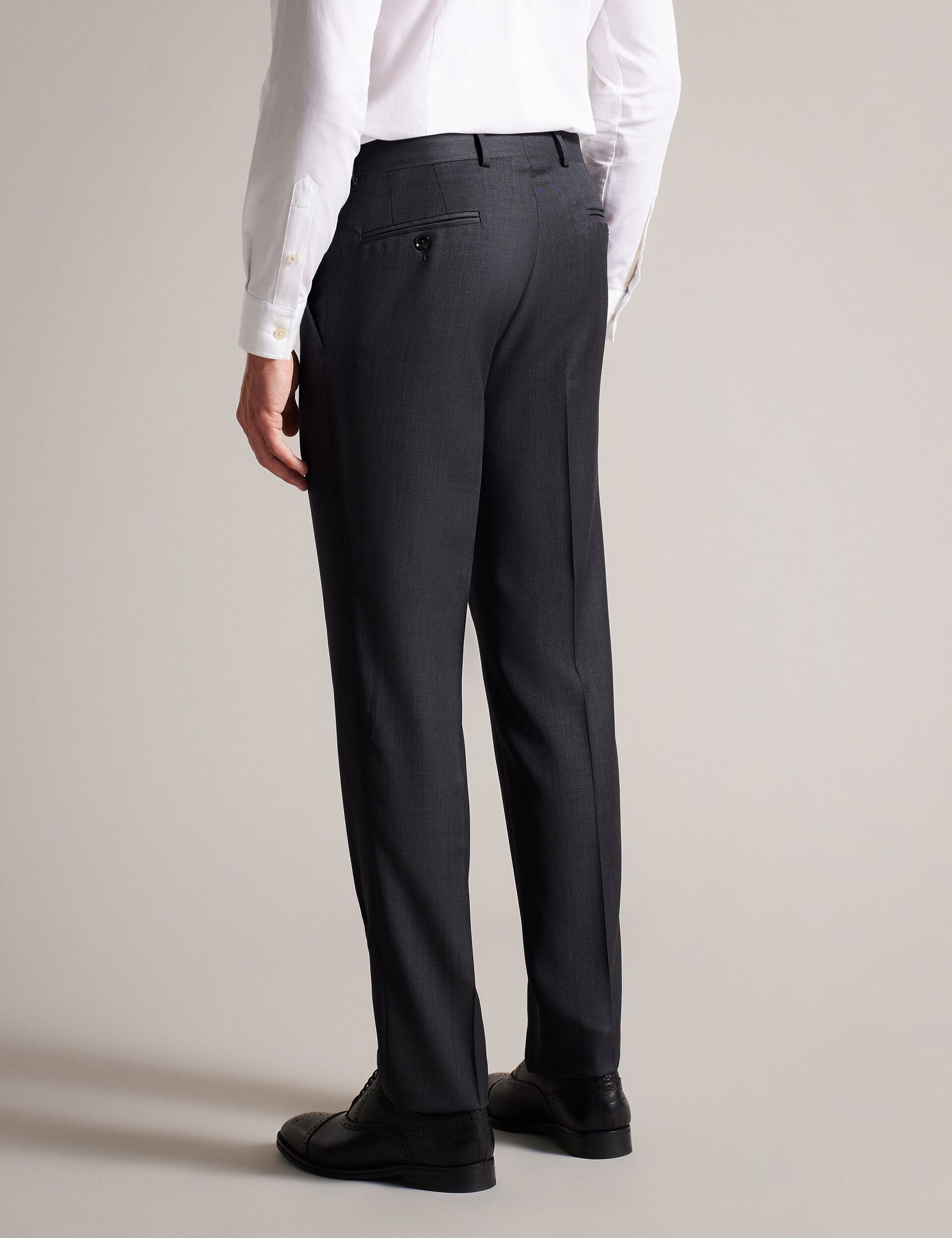 Men CORE SUIT TROUSER - Grey - Ted Baker
