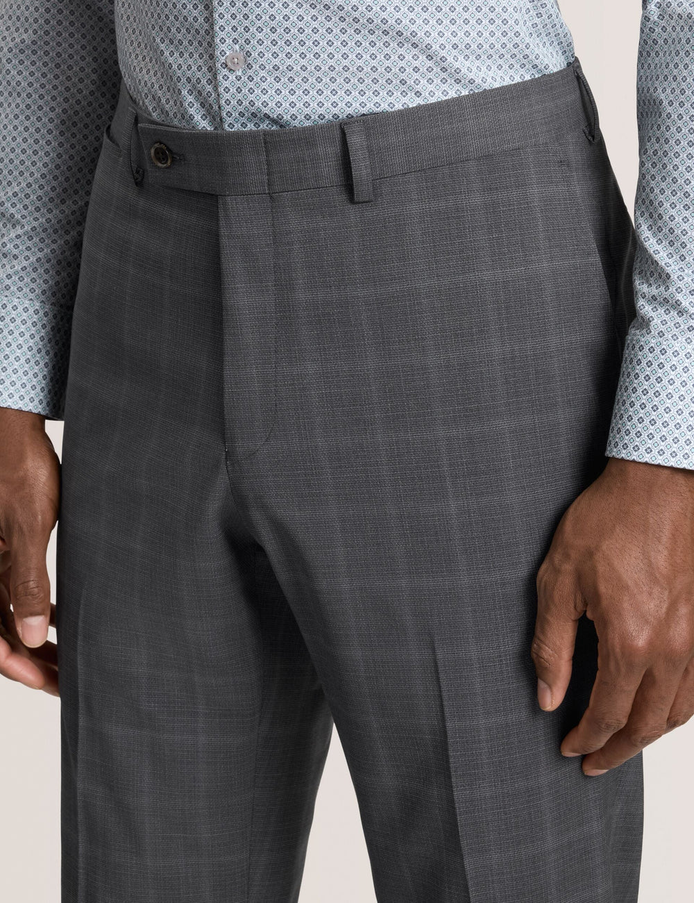 Men WINTER Window Check Modern Fit Suit Pants - Ted Baker