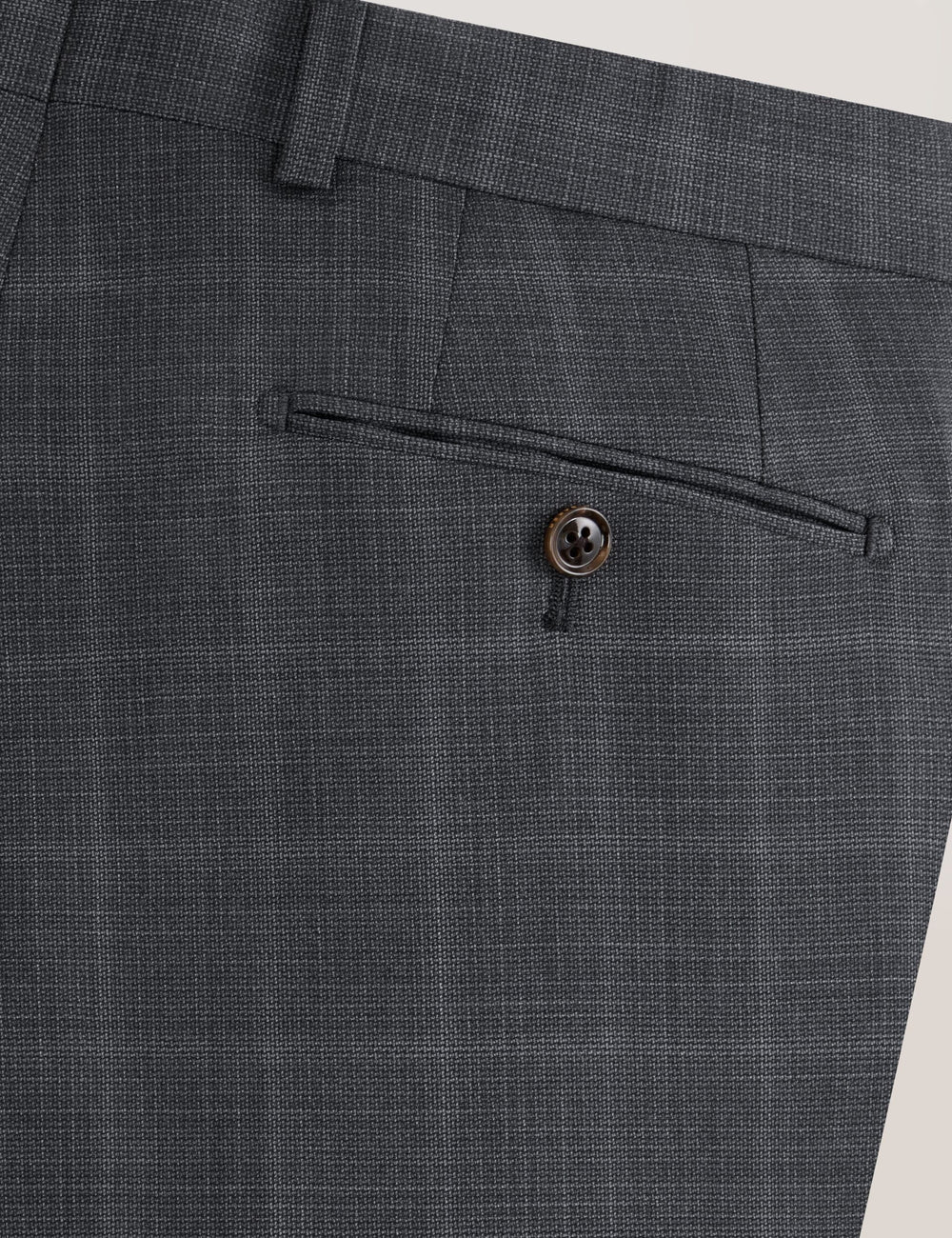 Men WINTER Window Check Modern Fit Suit Pants - Ted Baker