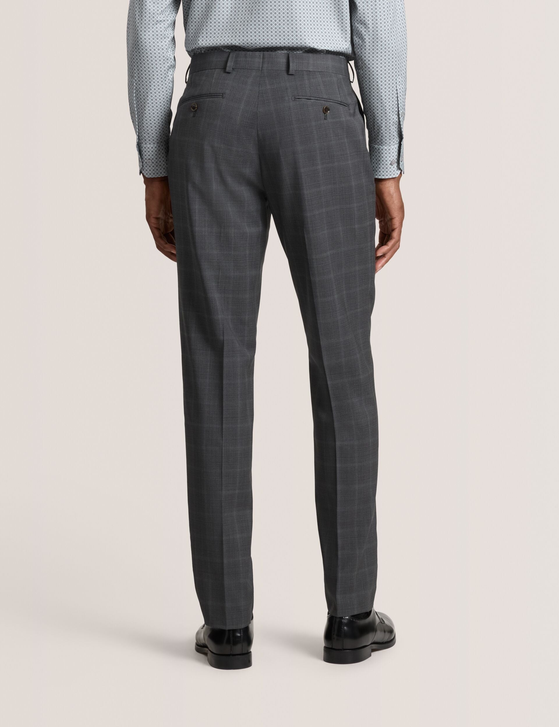 Men WINTER Window Check Modern Fit Suit Pants - Ted Baker