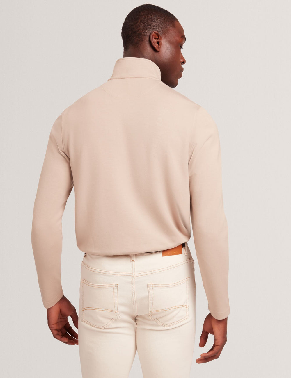 Men|Sale SIMONEA - Textured Panel Half-Zip Modal Sweatshirt - Ted Baker