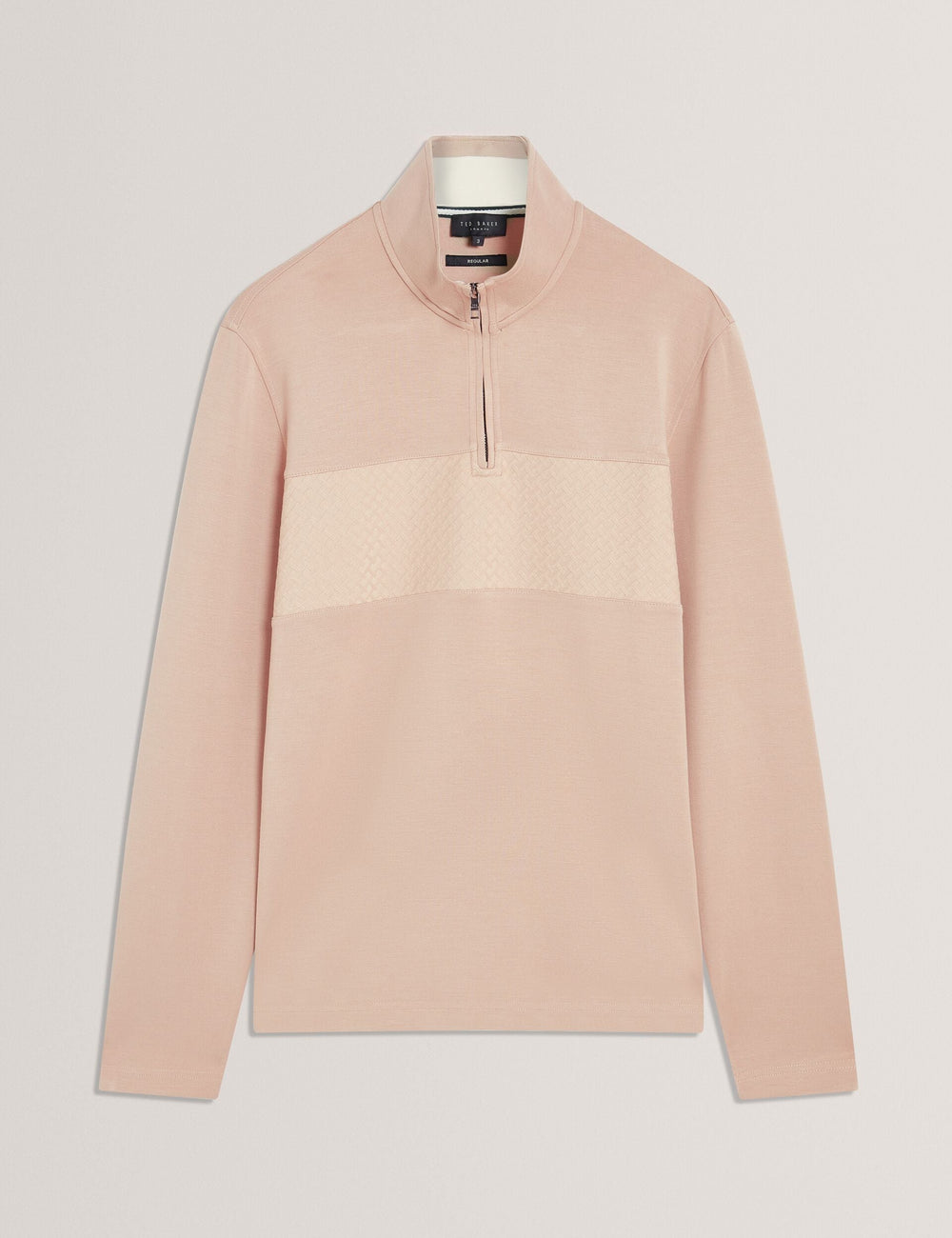 Men|Sale SIMONEA - Textured Panel Half-Zip Modal Sweatshirt - Ted Baker