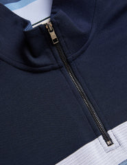 Men LONGMAN - Ombre Stripe Half-Zip Sweatshirt - Ted Baker