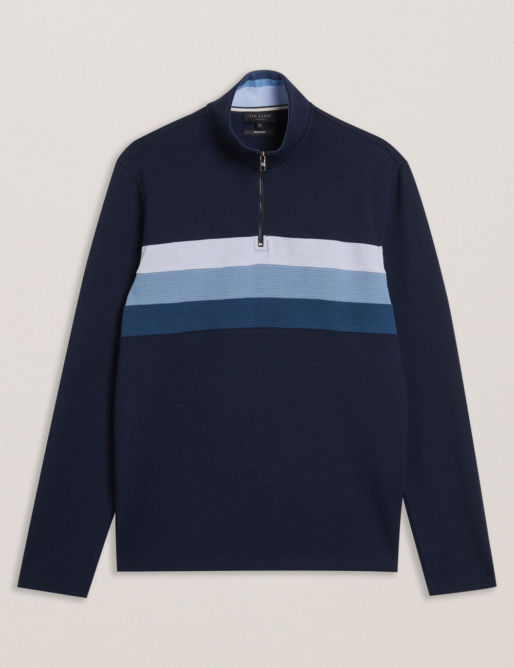 Men LONGMAN - Ombre Stripe Half-Zip Sweatshirt - Ted Baker