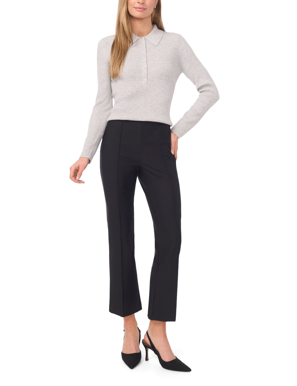 Women|Sale JALIA - Collar Top with Rib - Ted Baker