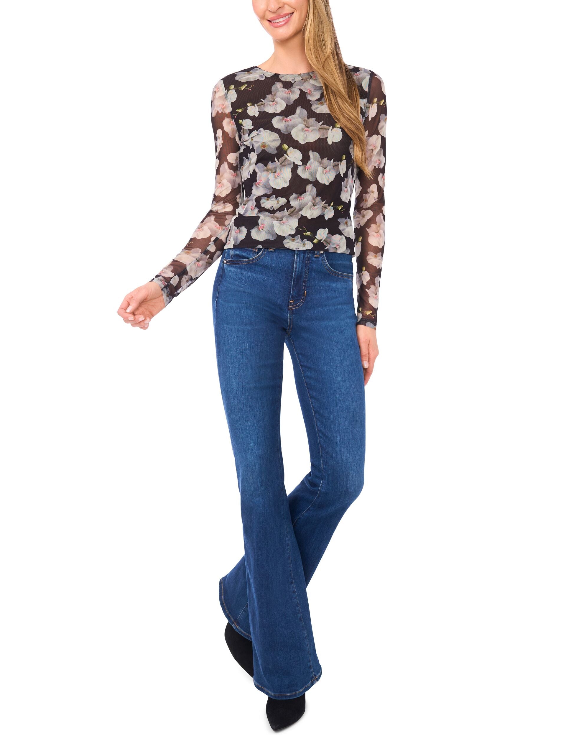 Women|Sale ORCHIRAE – Crew Neck Long Sleeve Top - Ted Baker