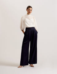 Women FRIAS - Sheer Organza Top with Balloon Sleeves - Ted Baker