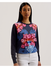 Women Teanha - Woven Front Printed Jumper - Ted Baker