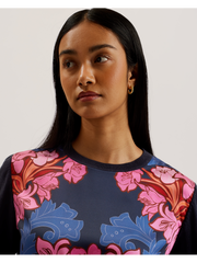 Women Teanha - Woven Front Printed Jumper - Ted Baker