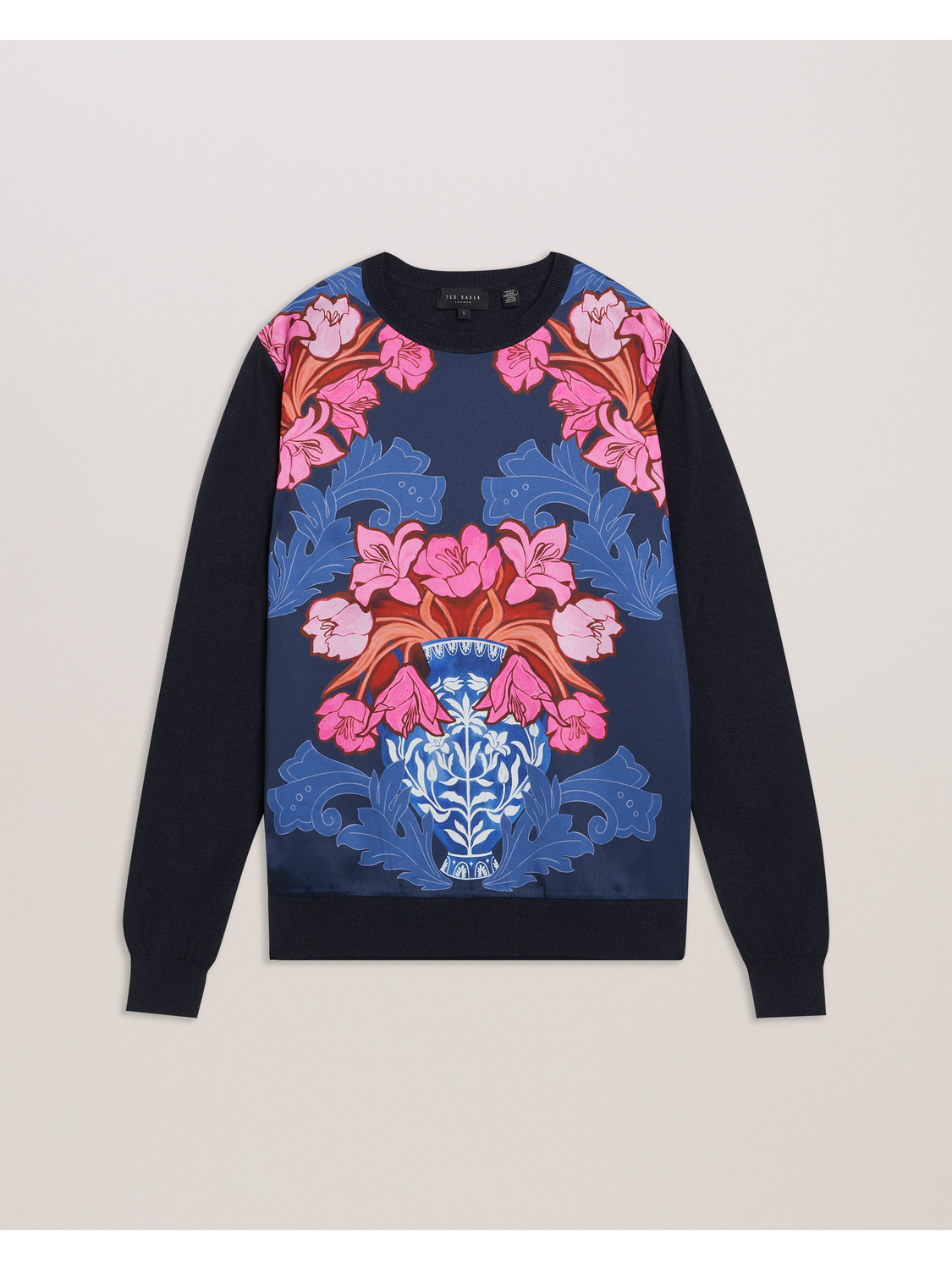 Women Teanha - Woven Front Printed Jumper - Ted Baker