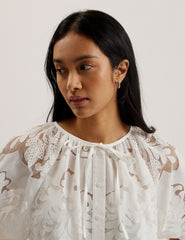 Women BACINA - Lace 3/4 Balloon Sleeve Blouse - Ted Baker