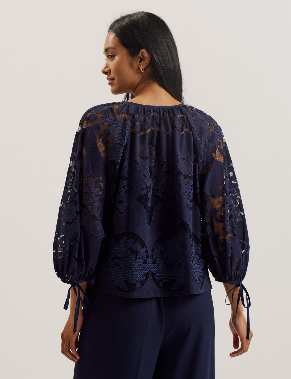 Women BACINA - Lace 3/4 Balloon Sleeve Blouse - Ted Baker