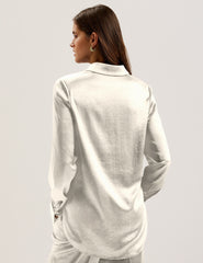 Women SONORA - Satin Longline Covered Placket Blouse - Ted Baker