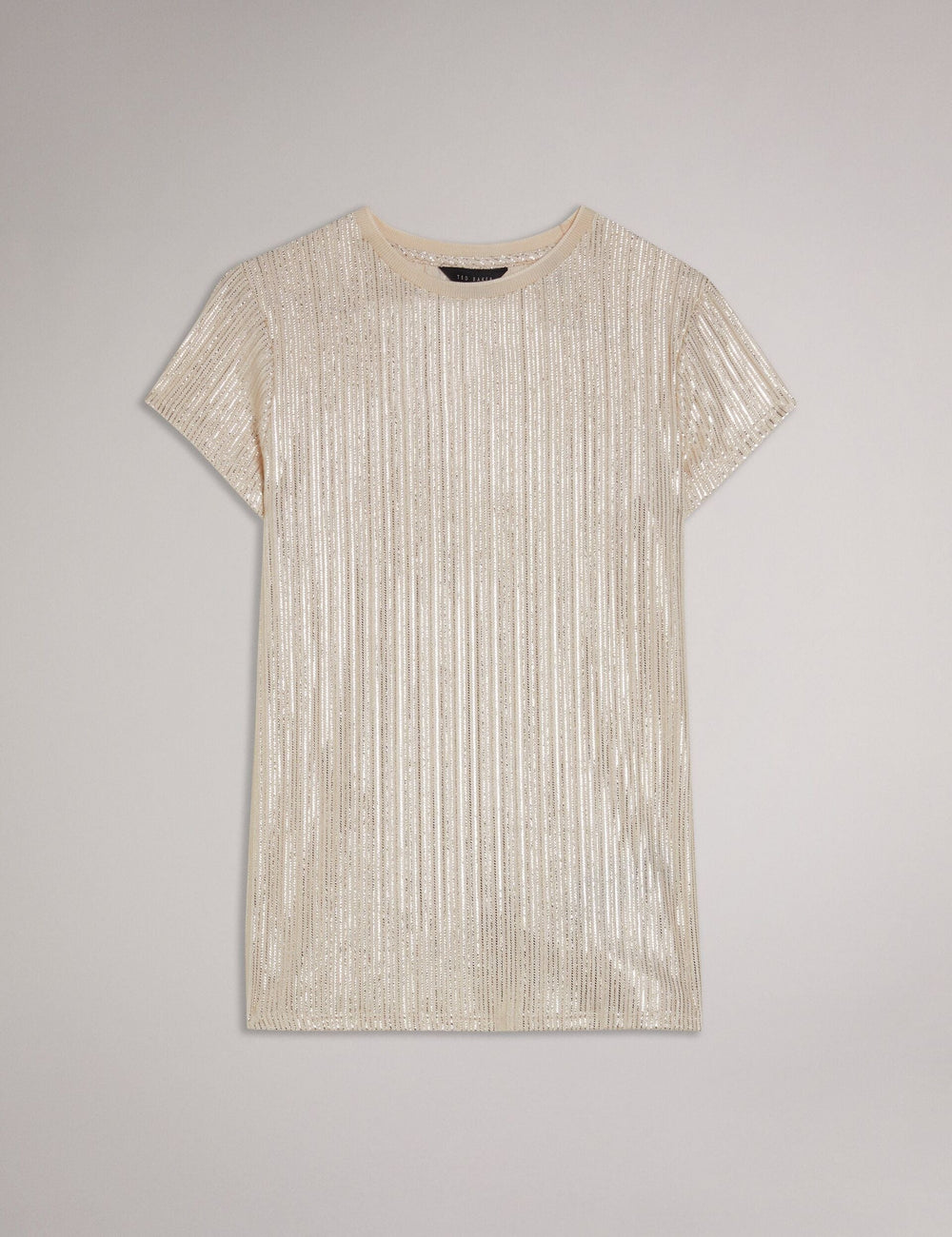 Women KATRINO - Metallic Short Sleeve Crew Neck - Ted Baker