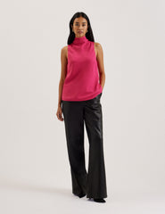 Women ANINI - Textured High Neck Sleeveless Top - Ted Baker