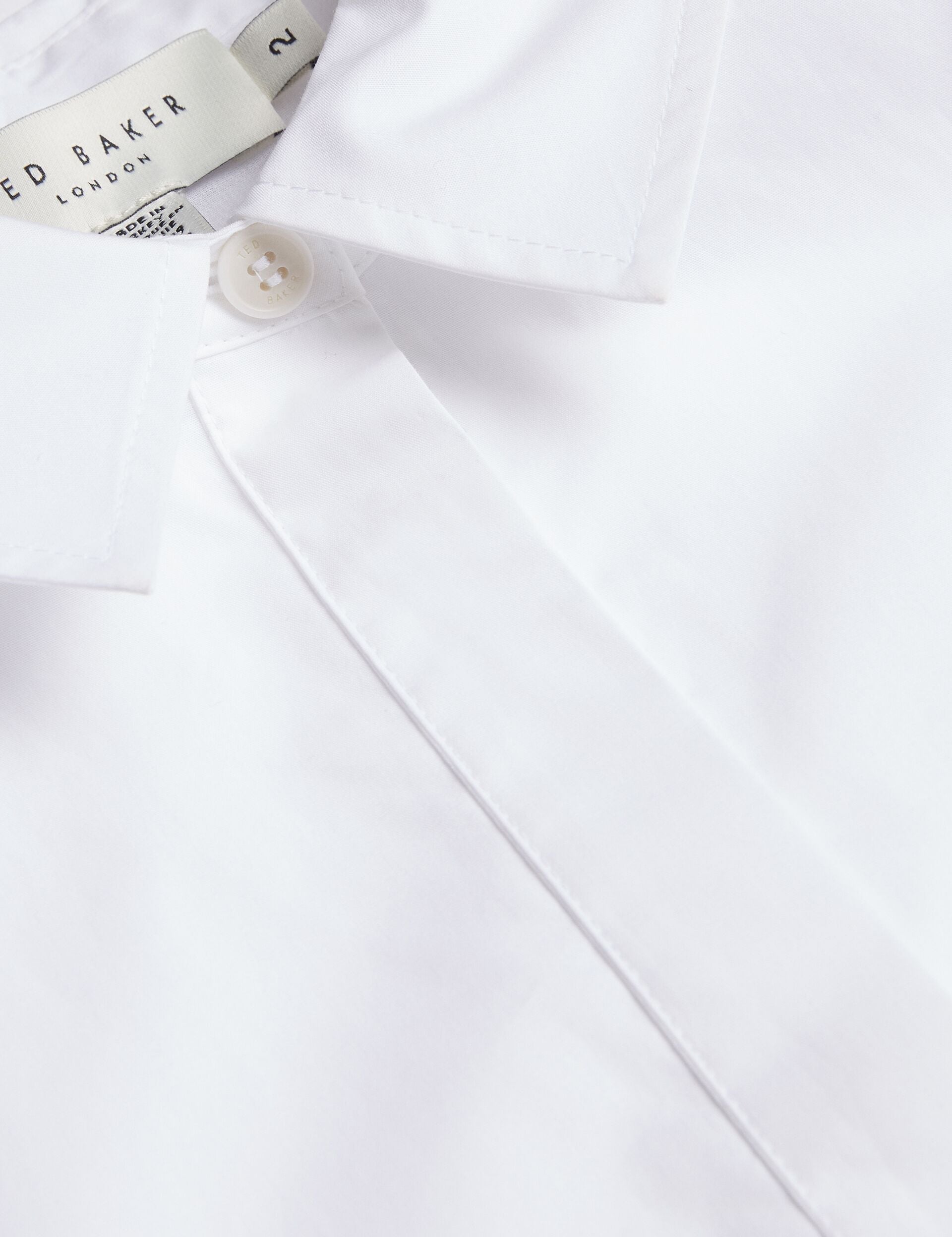 Women LECHOSA - Bib Front Sheer Long Sleeve Blouse - Ted Baker