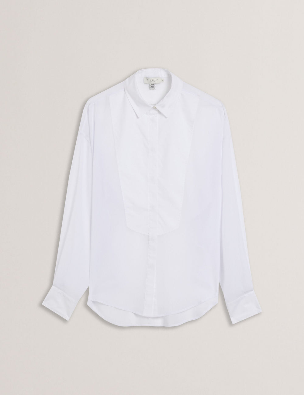 Women LECHOSA - Bib Front Sheer Long Sleeve Blouse - Ted Baker