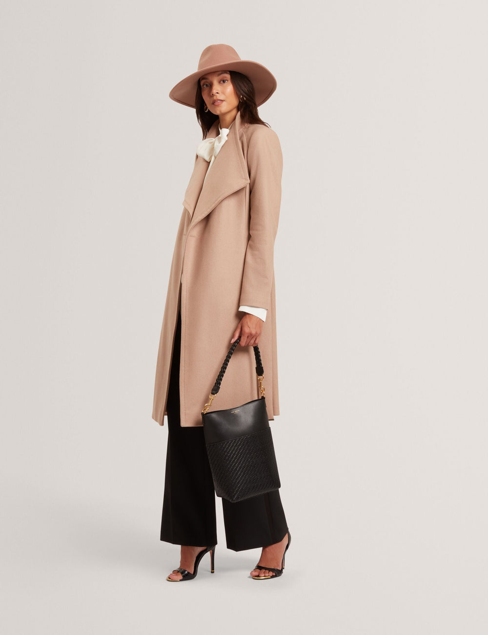 Women|Sale ROSE Mid Length Belted Wool Wrap Coat - Ted Baker