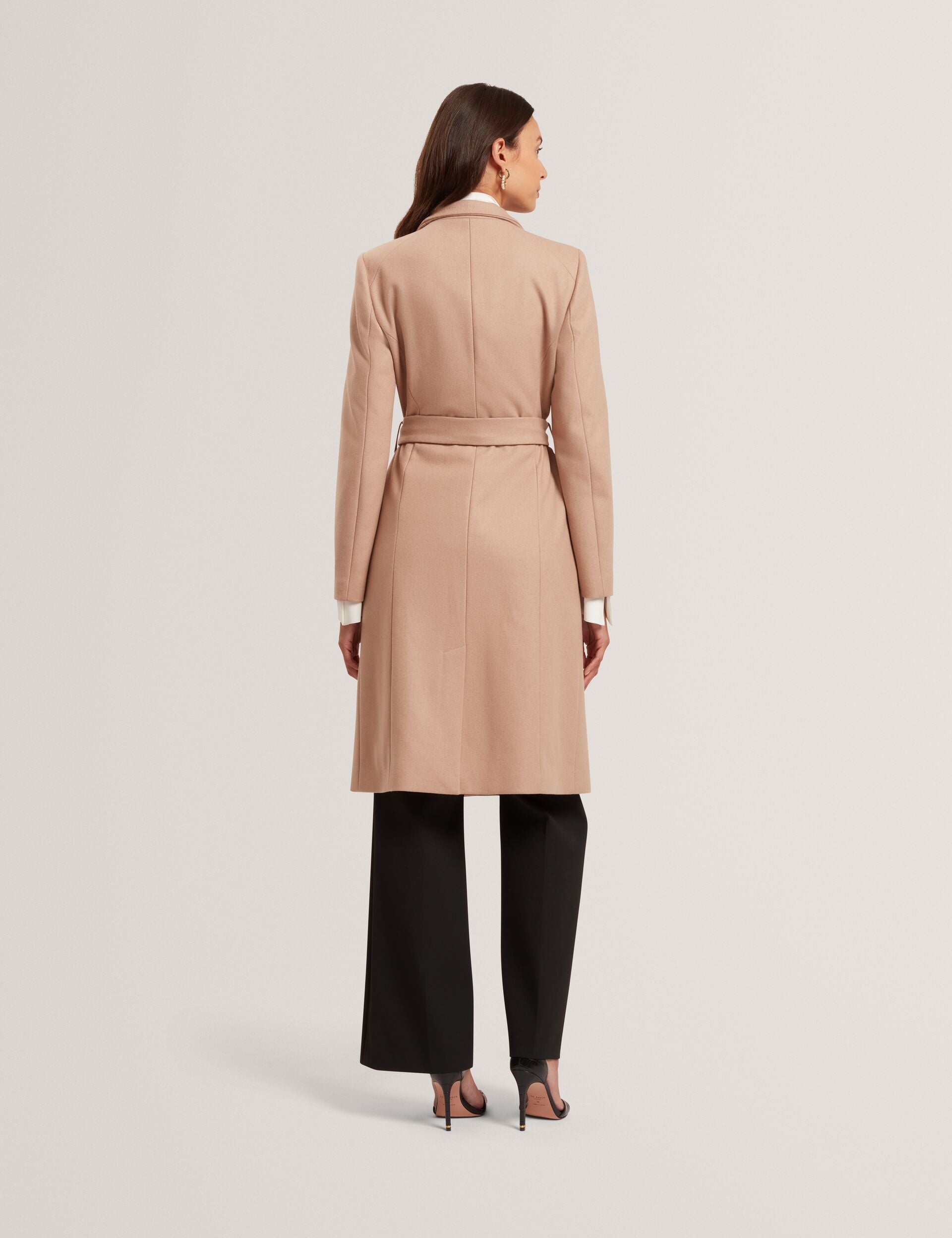 Women|Sale ROSE Mid Length Belted Wool Wrap Coat - Ted Baker