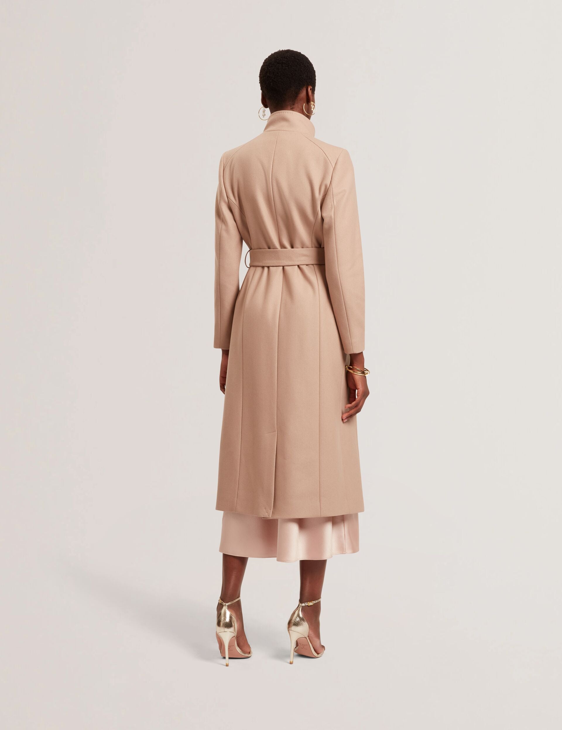 Women|Sale ROSELL Longline Belted Wool Wrap Coat - Ted Baker