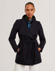 Women|Sale ROSESS Short Belted Wool Wrap Coat - Ted Baker