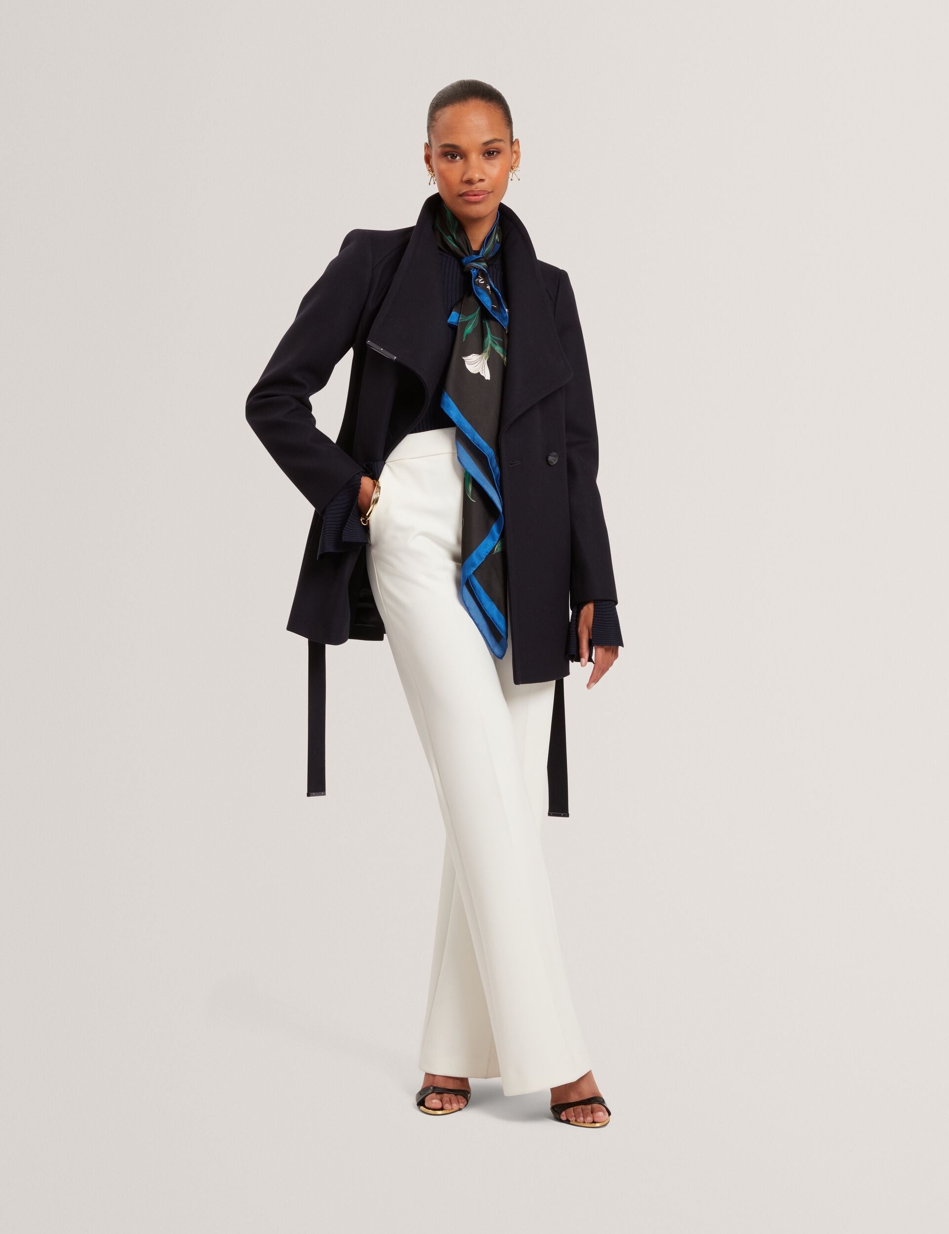 Women|Sale ROSESS Short Belted Wool Wrap Coat - Ted Baker