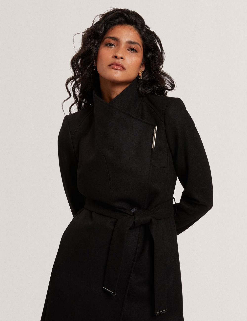 Women|Sale ROSELL Longline Belted Wool Wrap Coat - Ted Baker