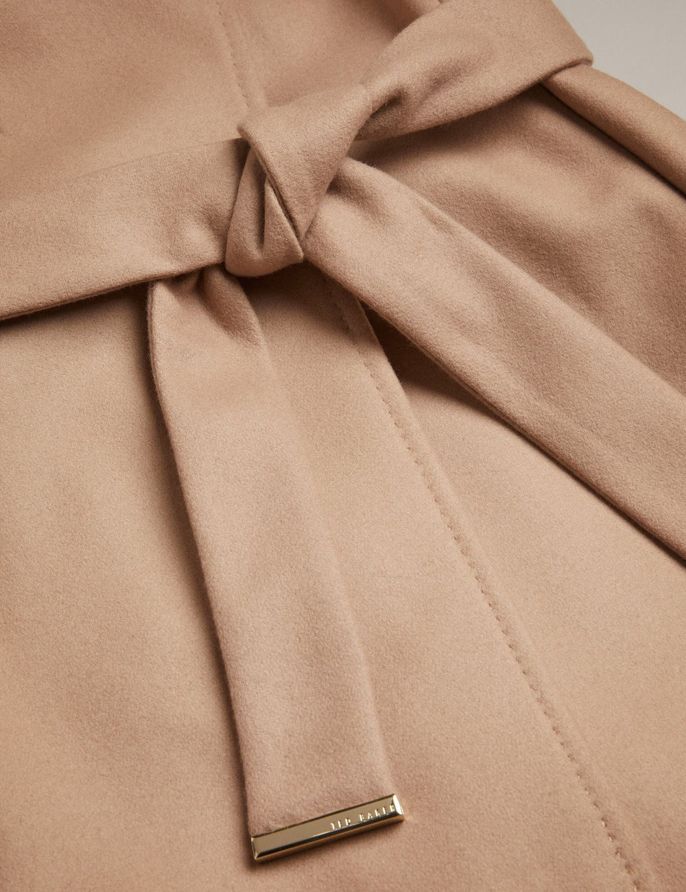Women|Sale Ted Baker Women's ROSESSO Short Belted Wool Wrap Coat in Camel - Ted Baker