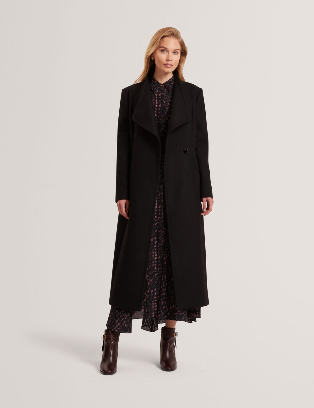 Women|Sale MINDEE Wool Rich Hourglass Longline Wrap Coat - Ted Baker
